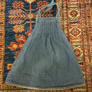 Tea collection denim halter dress size 3T